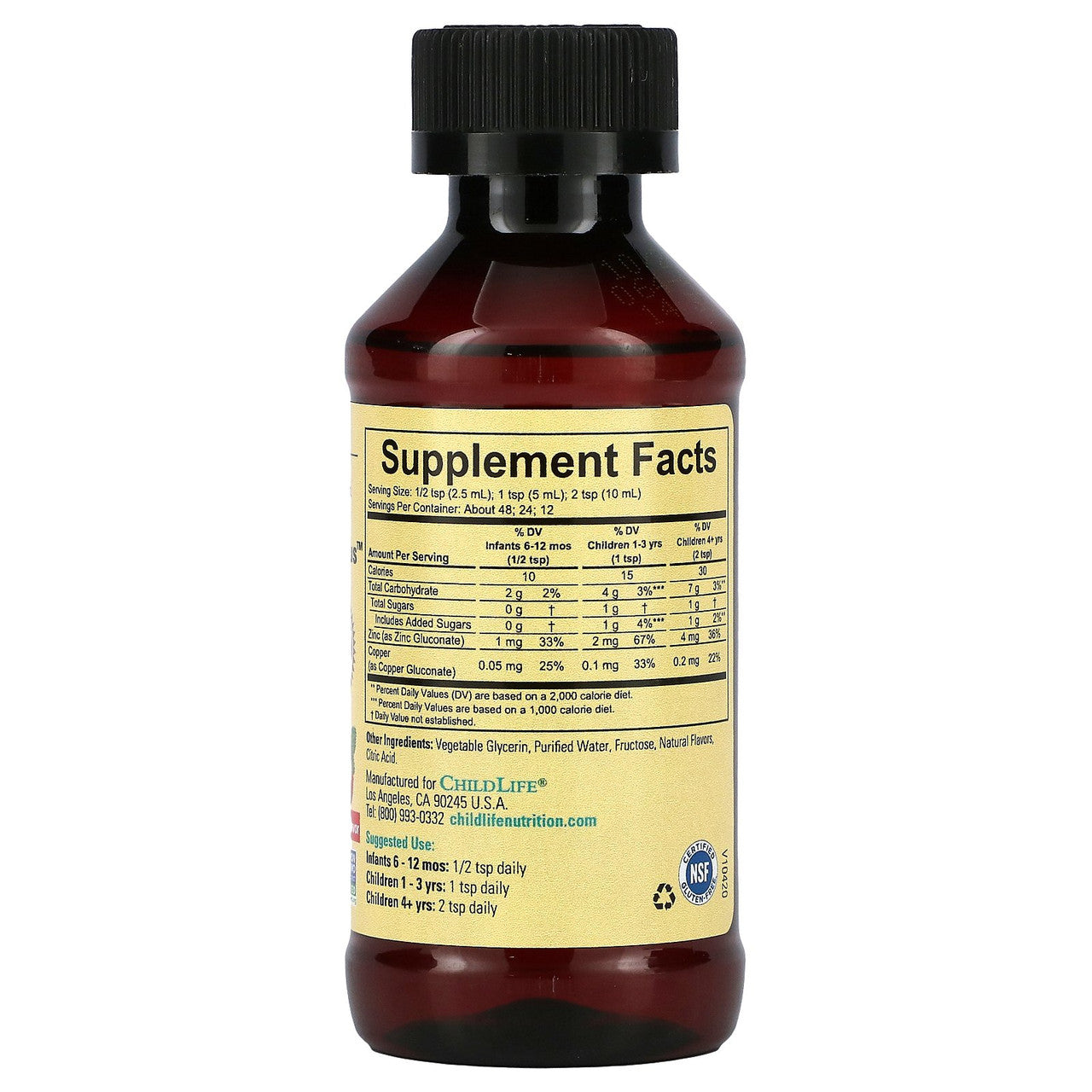 CHILD LIFE ESSNTL ZINC+ ( 1 X 4 OZ )-1