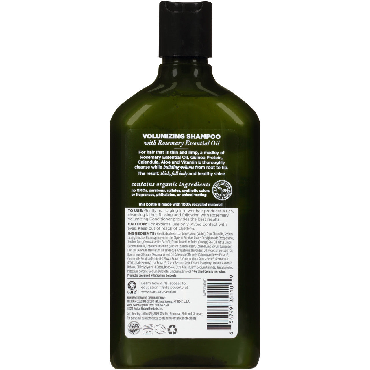 Avalon Volumizing Rosemary Shampoo (1x11 Oz)-1