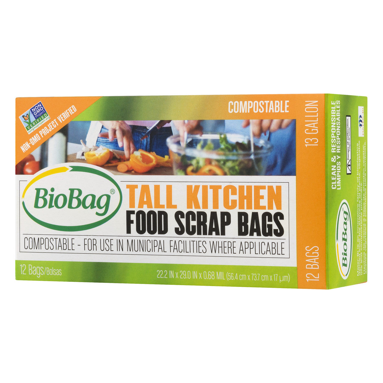 Biobag Tall Food Scrap Bags (12x12 CT)-2