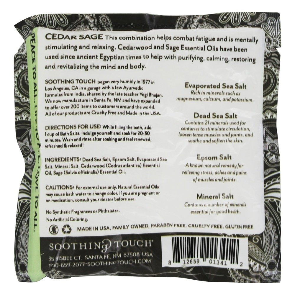 S.T. BTH SLTS CEDAR SAGE ( 6 X 8 OZ   )-1