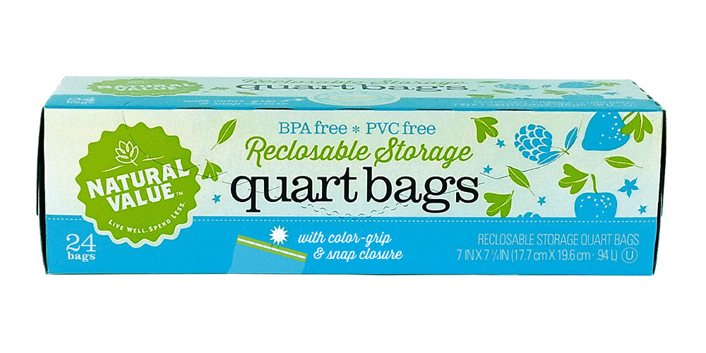 NV RECLOSABLE QT BAGS ( 12 X 24 CT   )-0