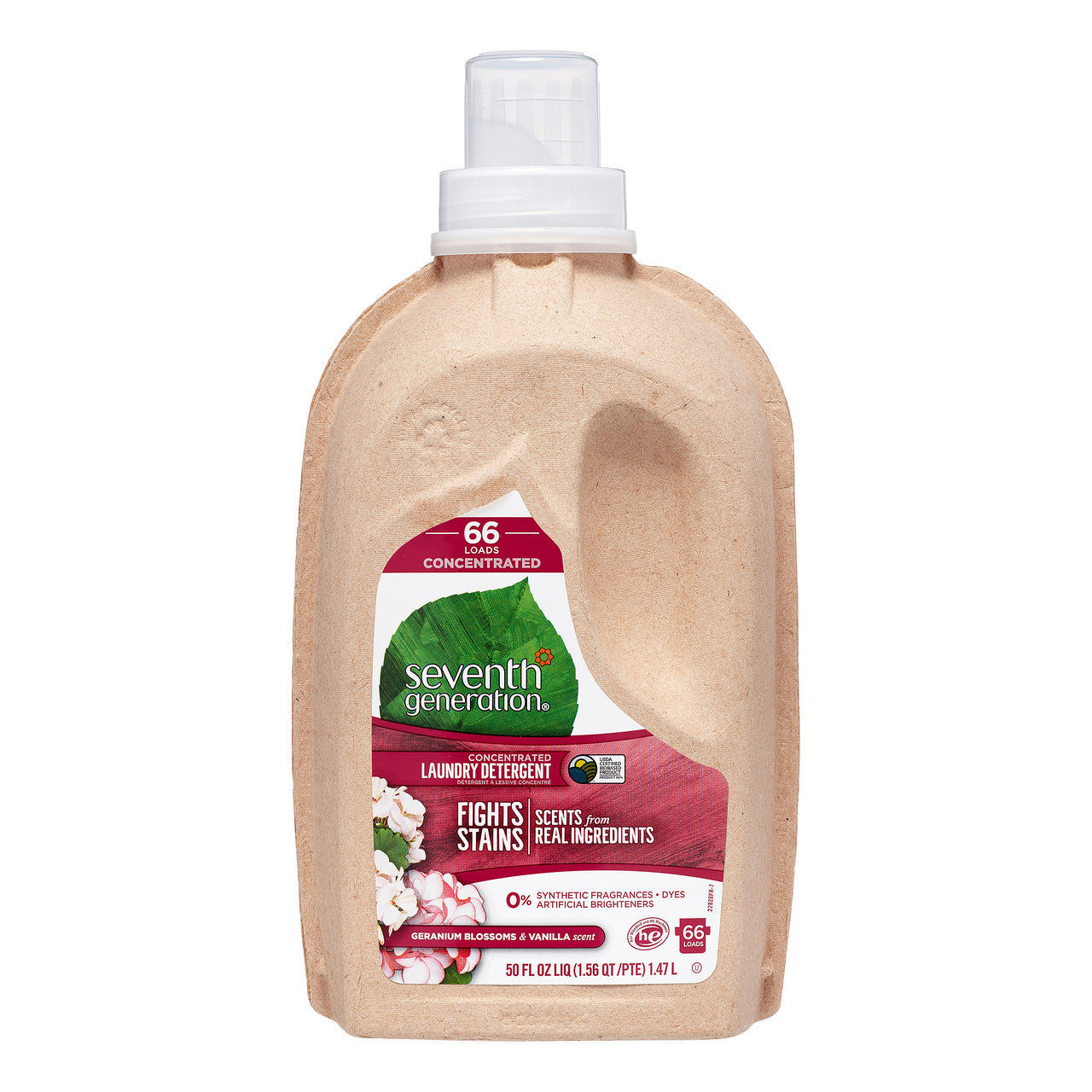 Seventh Generation Liquid Laundry, 4X Geranium & Vanilla (6x50 Oz)-0