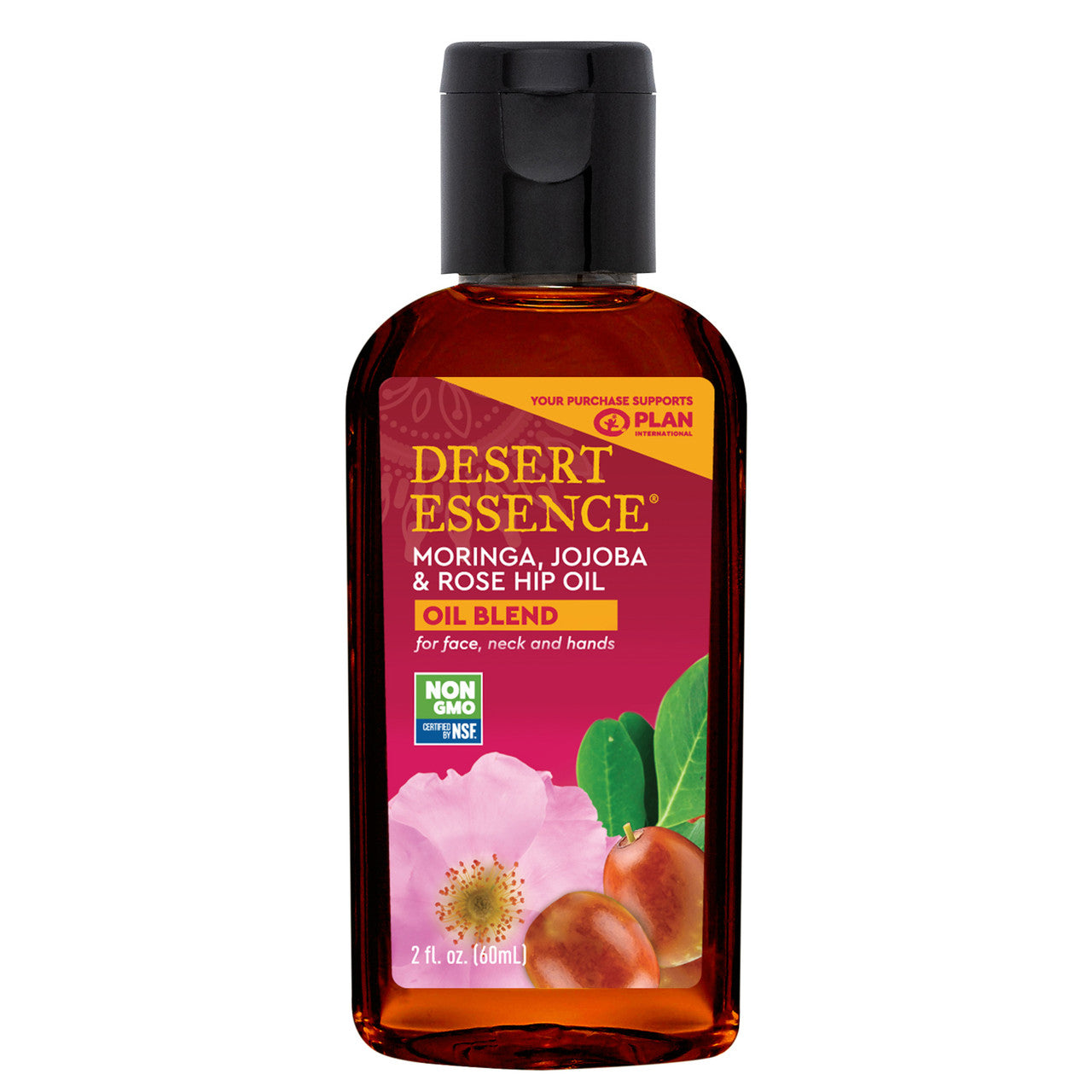 Desert Essence Jojoba Moringa Rose Hip Oil (1x2 OZ)-0