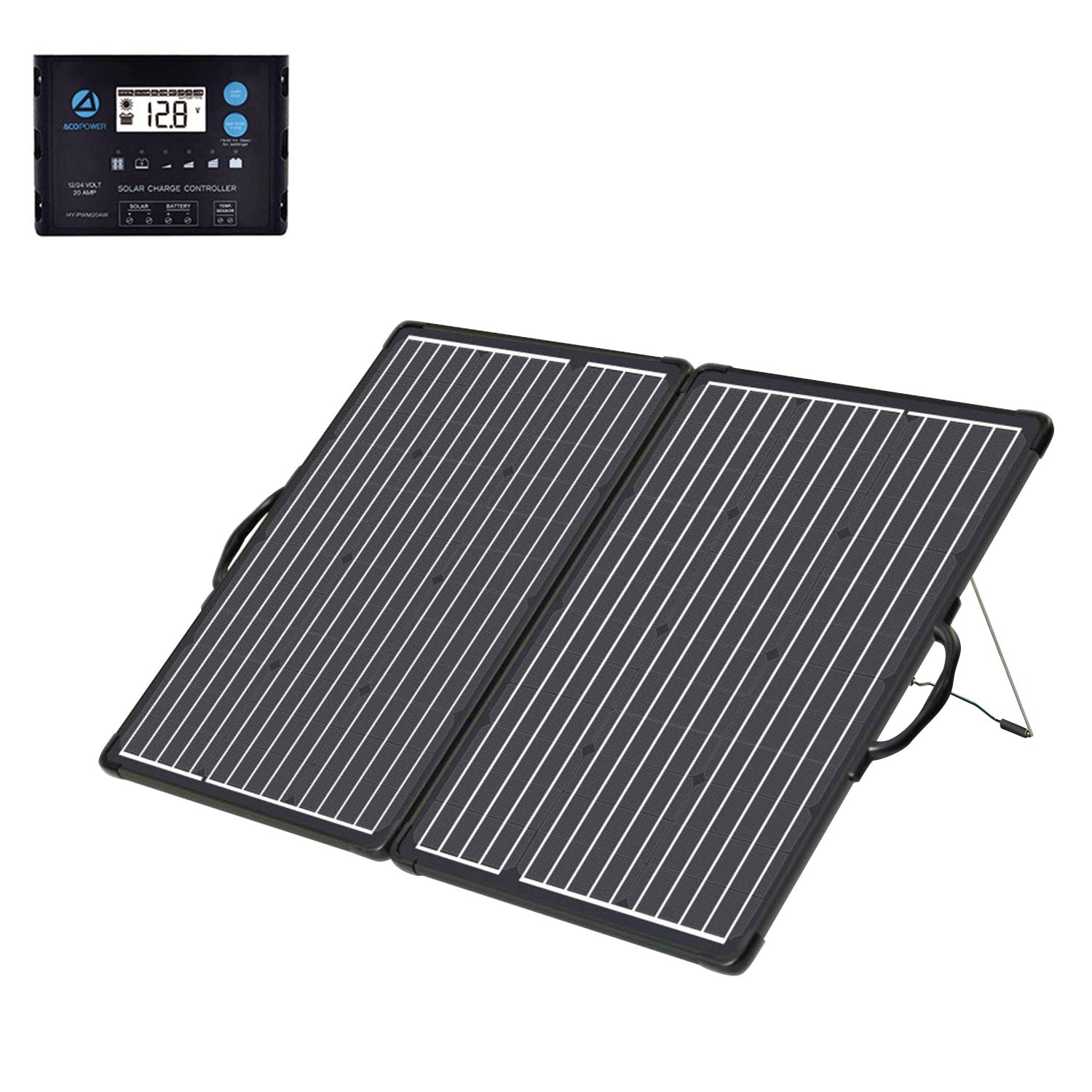 ACOPower Plk 100W Portable Solar Panel Kit,Lightweight 20A Charge Controller-0