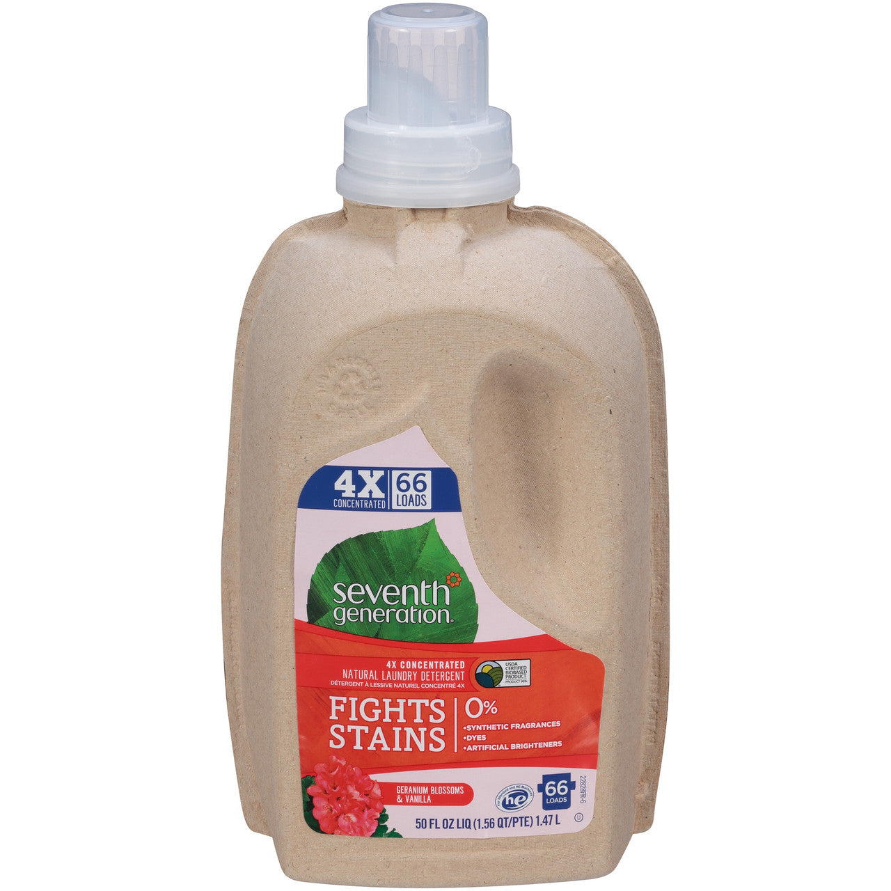 Seventh Generation Liquid Laundry, 4X Geranium & Vanilla (6x50 Oz)-4