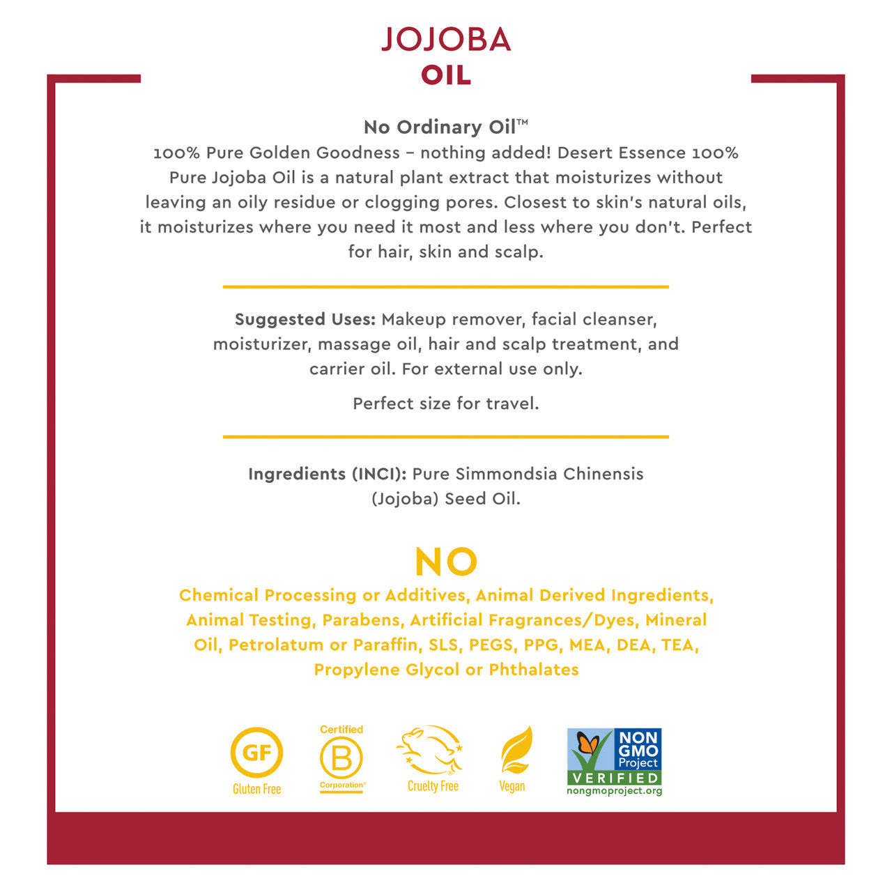 Desert Essence Jojoba Oil 100% Pure (1x2 Oz)-4