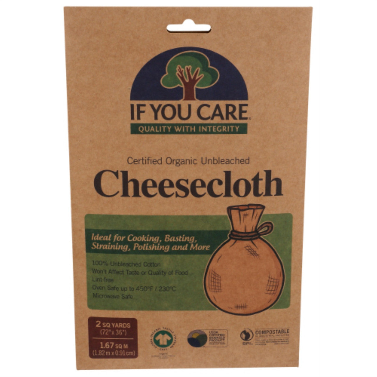 If You Care 72X36-Inch Cheesecloth, Unbleached-Square Yards (24x2YD )-0