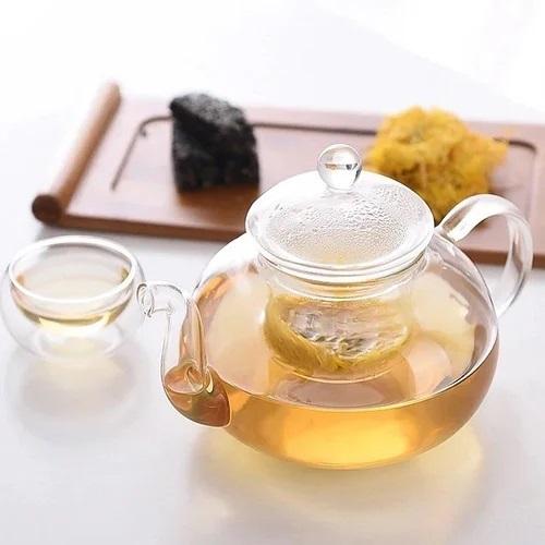 Thermo Glass Teapot 20 Fl Oz | High temperature and shock resistant-0