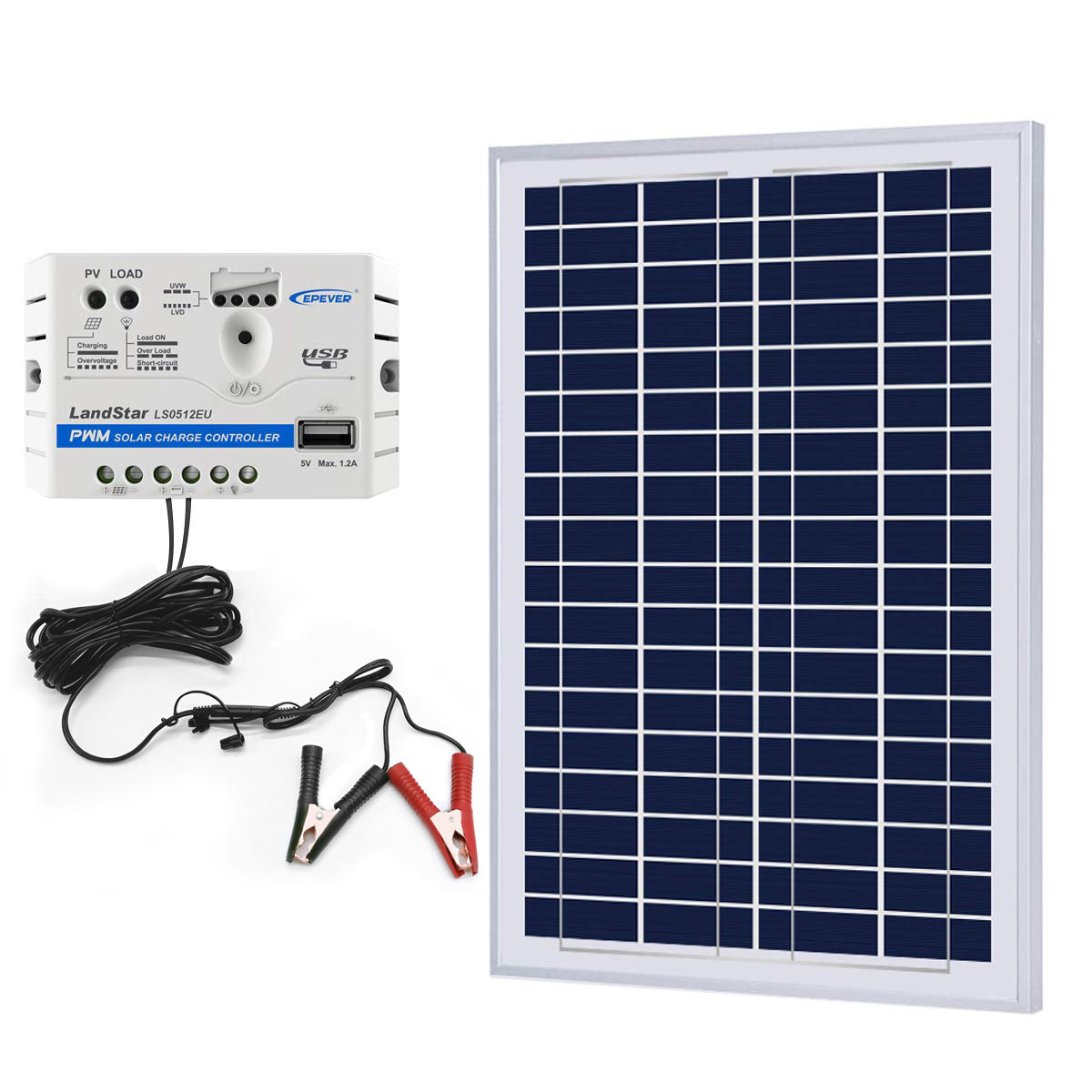 ACOPower 25W Off-grid Solar Kits, 5A charge controller with SAE connector-1