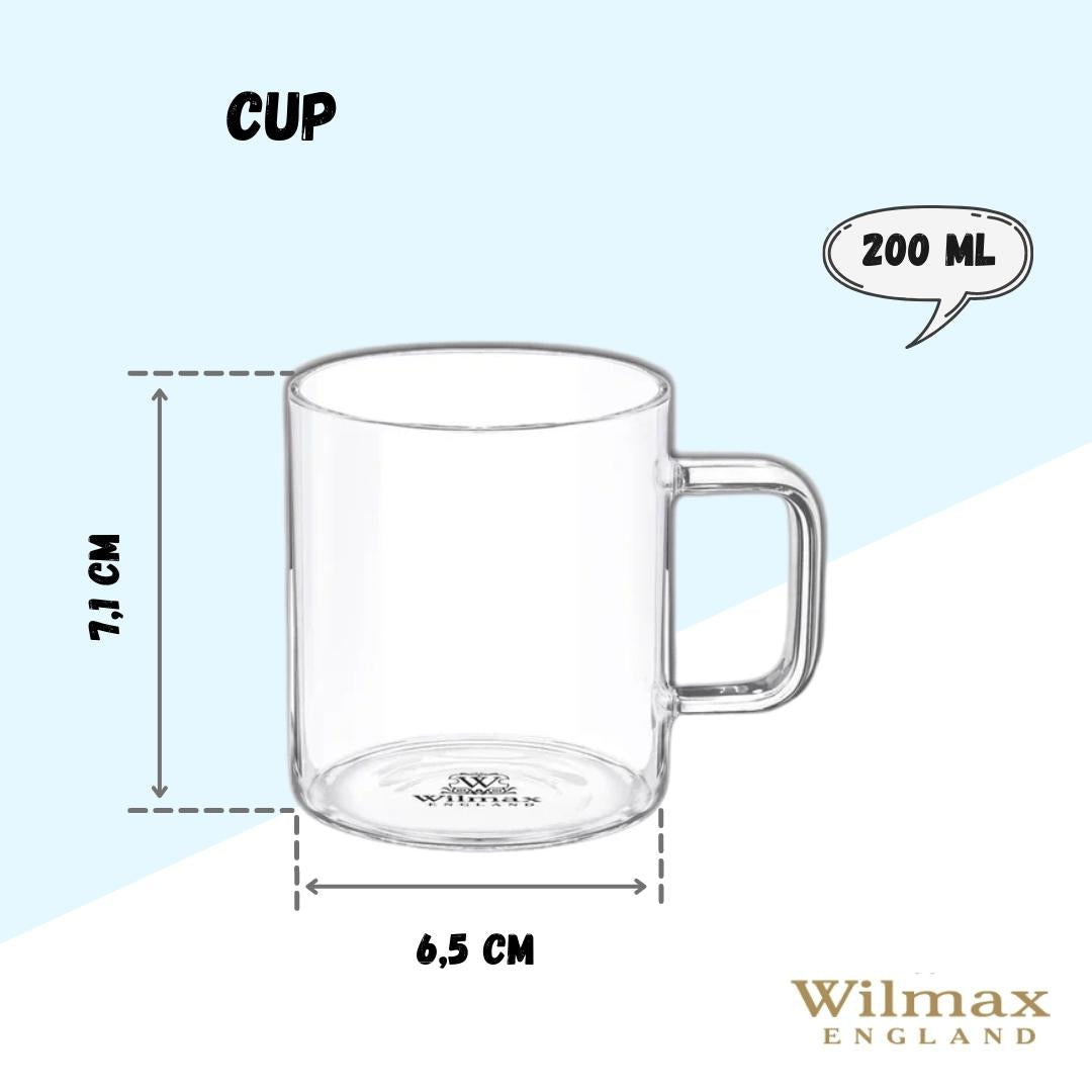 Thermo Glass Cup 7 Oz | High temperature and shock resistant-7