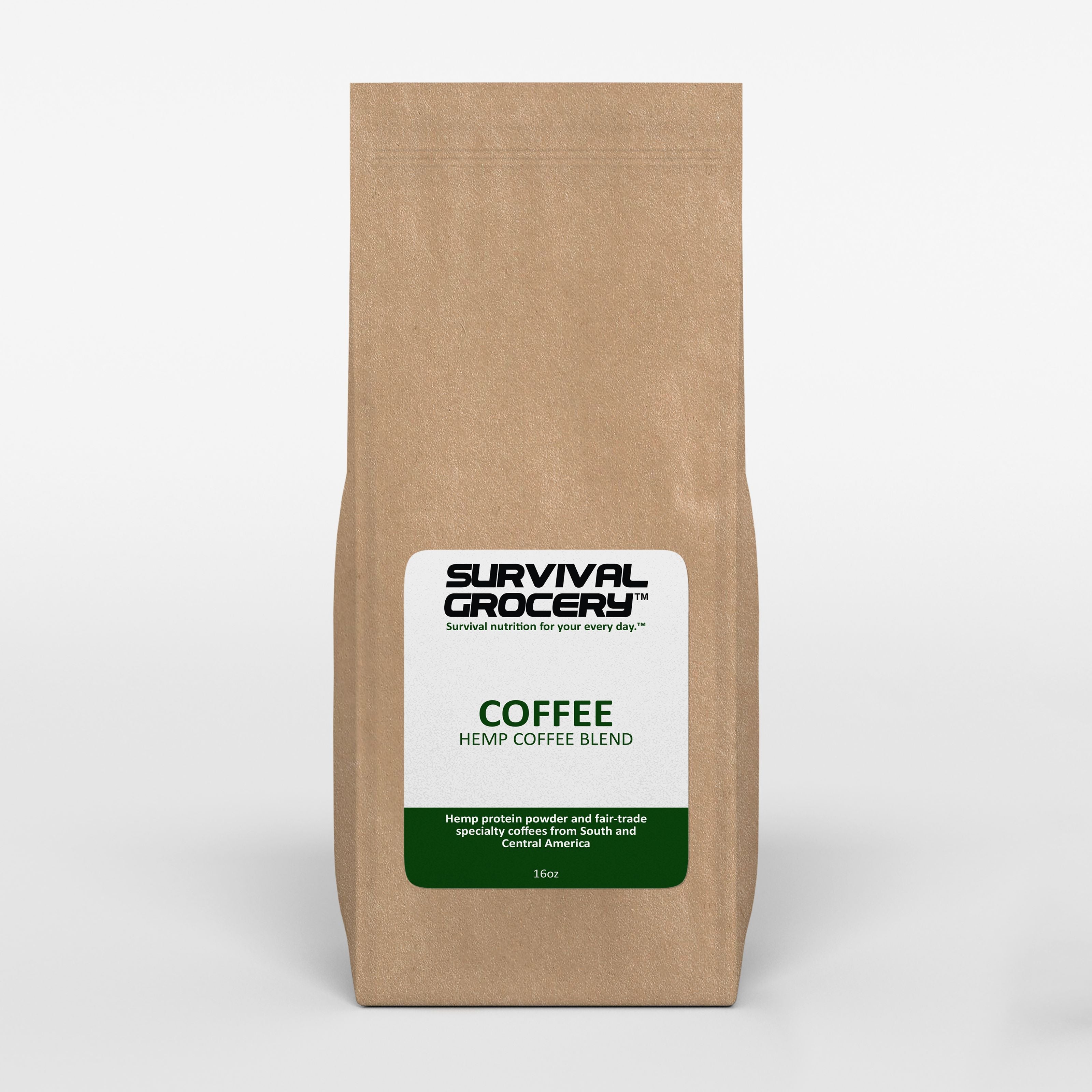 Organic Hemp Coffee Blend - Medium Roast 16oz-0