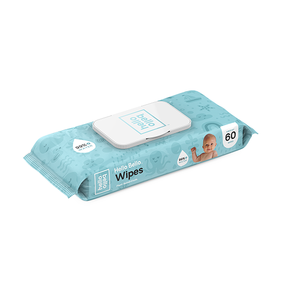 HELLO BABY WIPES 1 PACK ( 1 X 60 CT )-0