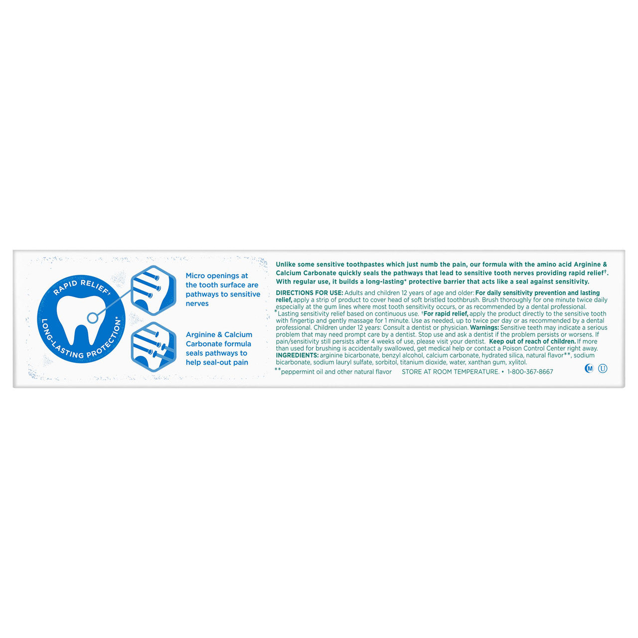 Tom's of Maine Rapid Relief Sensitive Fluoride-Free Natural Toothpaste Fresh Mint (6x4 OZ)-8