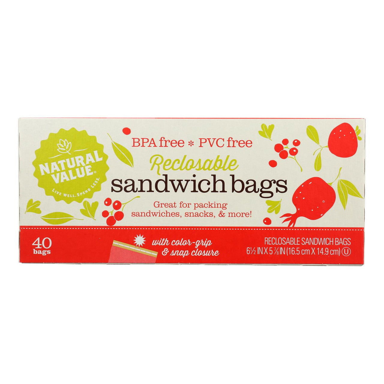 NV SANDWICH BAGS ( 12 X 40 CT   )-1