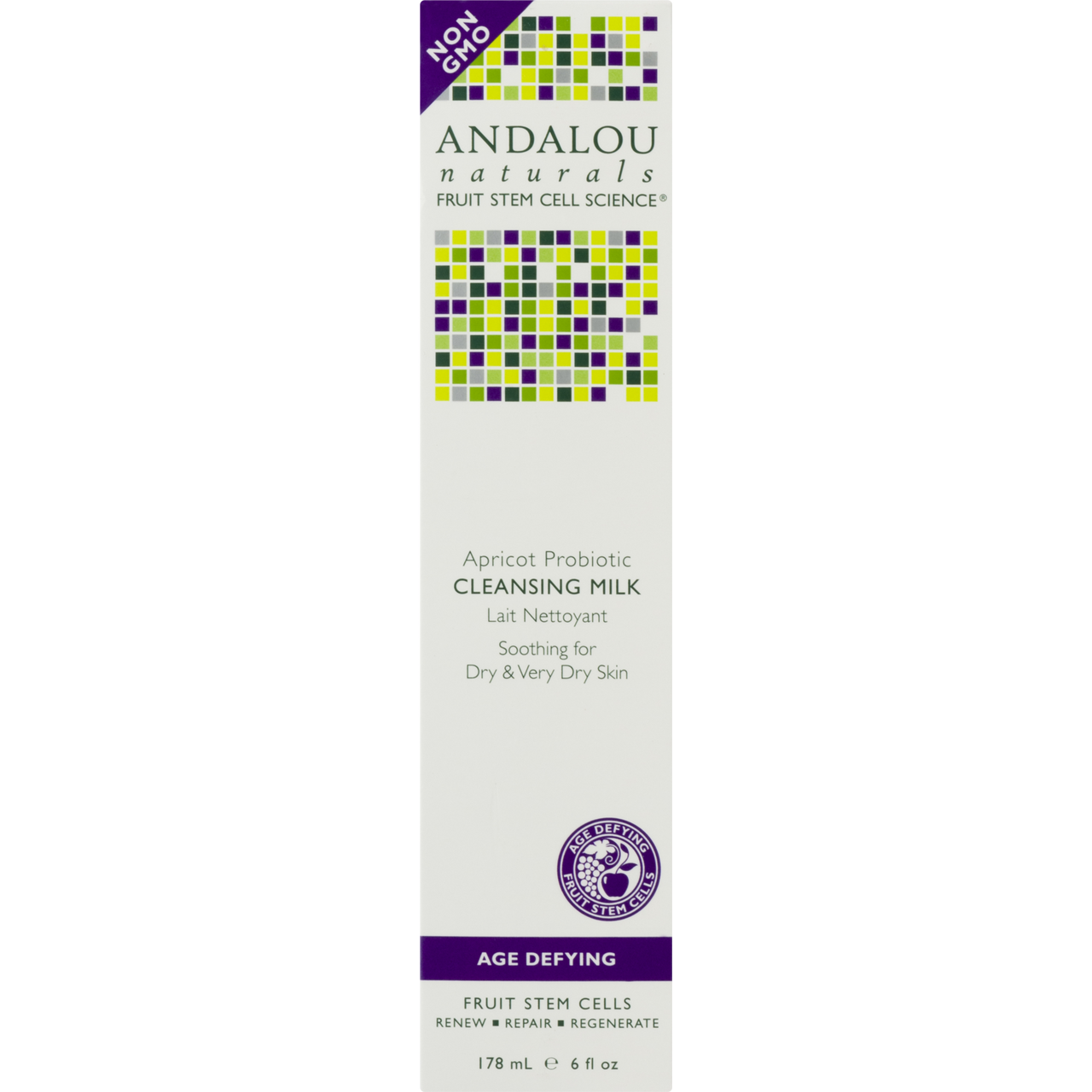 Andalou Naturals Apricot Probiotic Cleansing Milk (1x6 Oz)-3