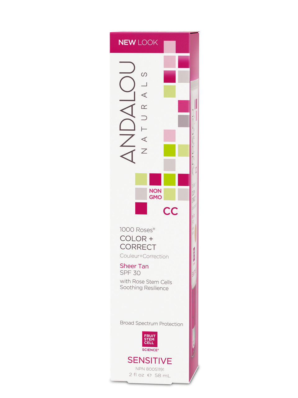 Andalou Naturals 1000 Roses CC Tan SPF 30 (1x2 OZ)-1