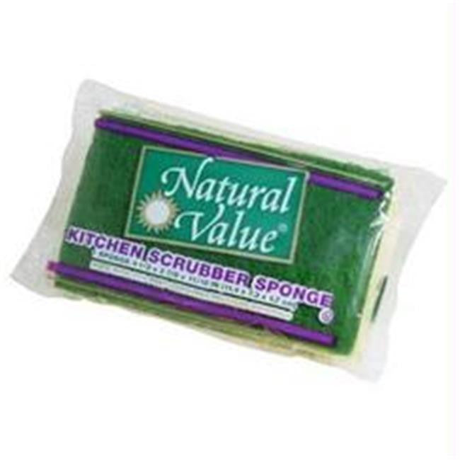 Natural Value Kitchen Scrubber Sponge (24x1CNT )-0