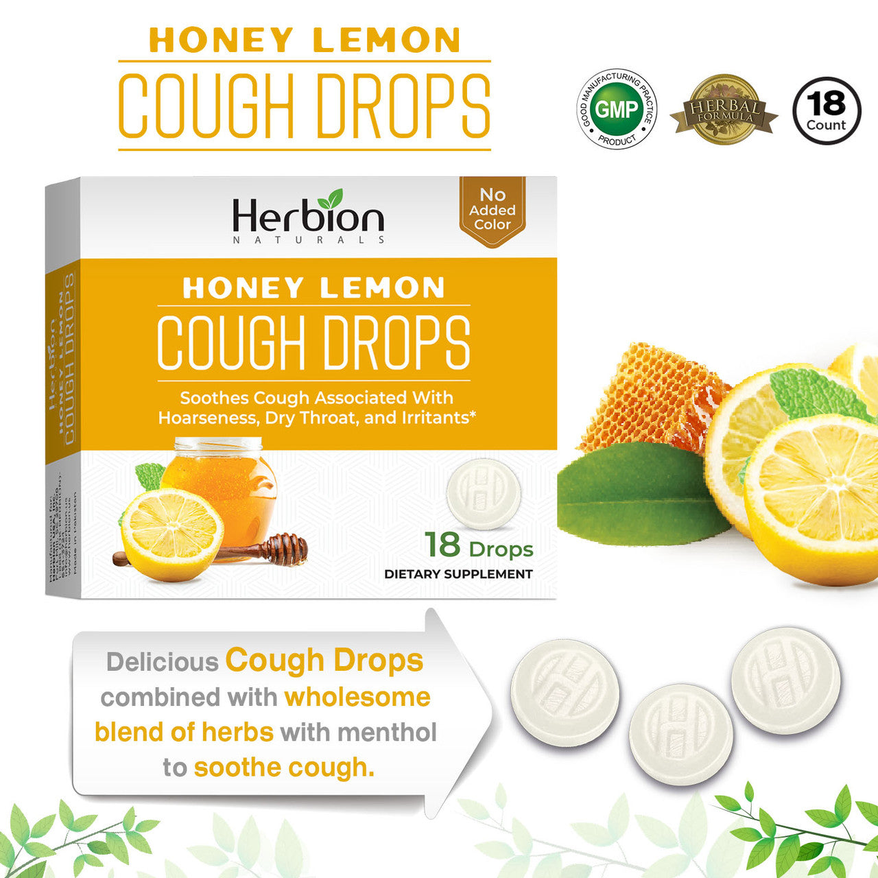 H.N COUGH DROPS HNY LEM ( 1 X 18 CT   )-2
