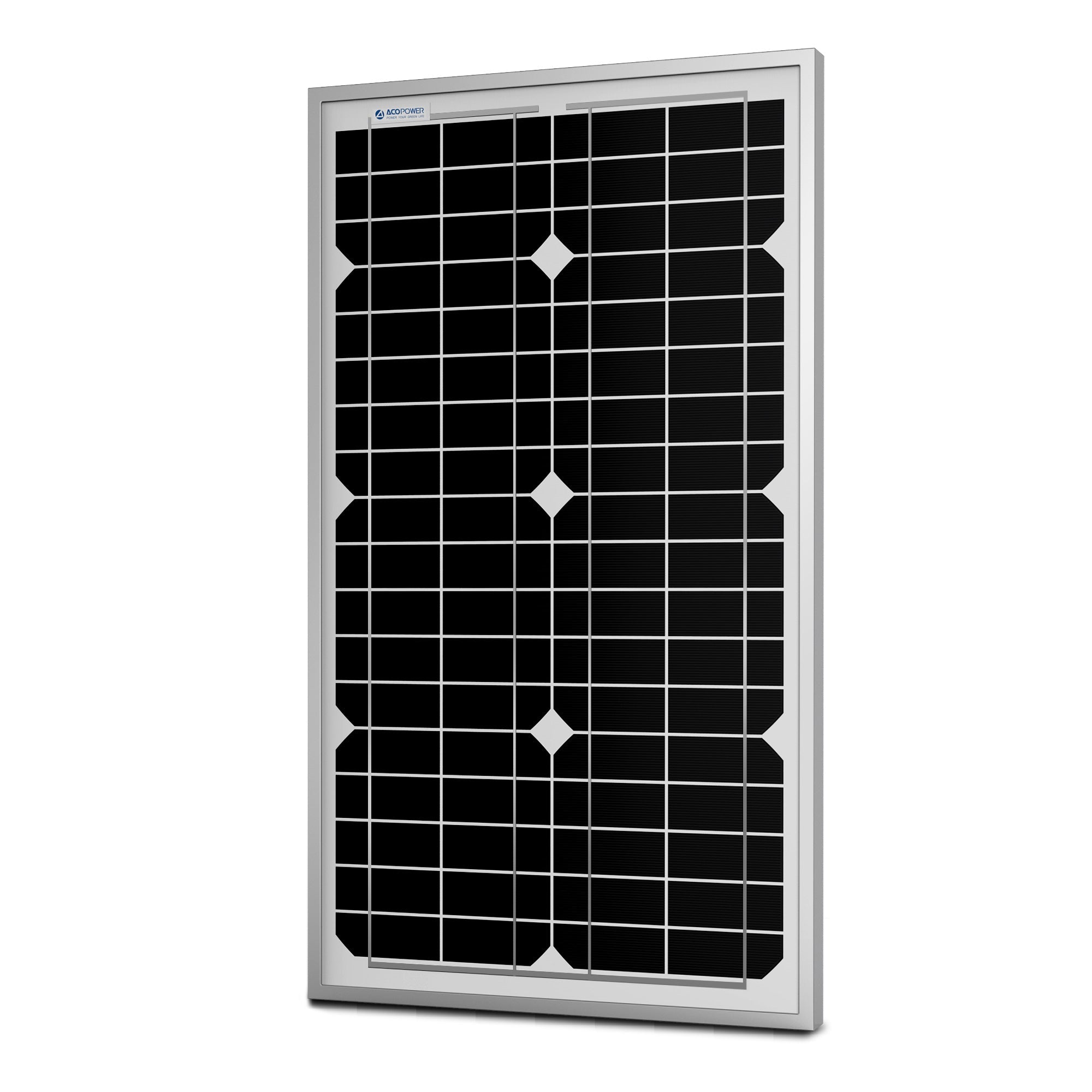 ACOPower 30W Mono Solar Panel for 12 Volt Battery Charging-1