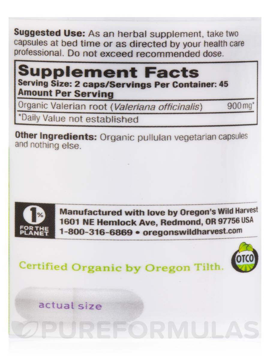 Oregon's Wild Harvest Valerian Root (1x90VCAP)-3