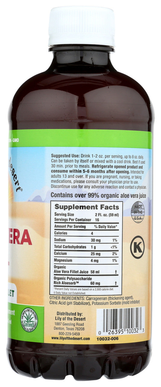 Lily Of The Desert Whole Leaf Aloe Vera Gel (12x32 Oz)-2