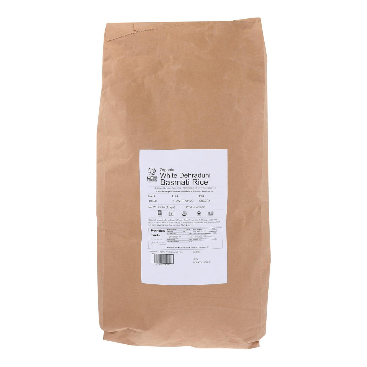OG2 WHITE BASMATI RICE ( 1 X 25 LB   )-0