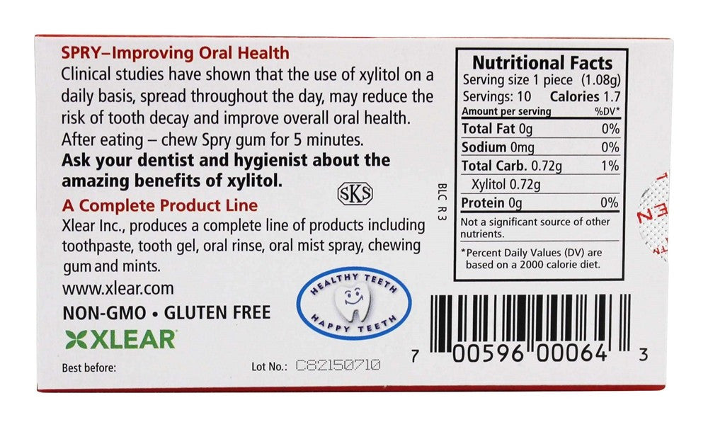 Spry Cinnamon Gum (20x10 Ct)-1