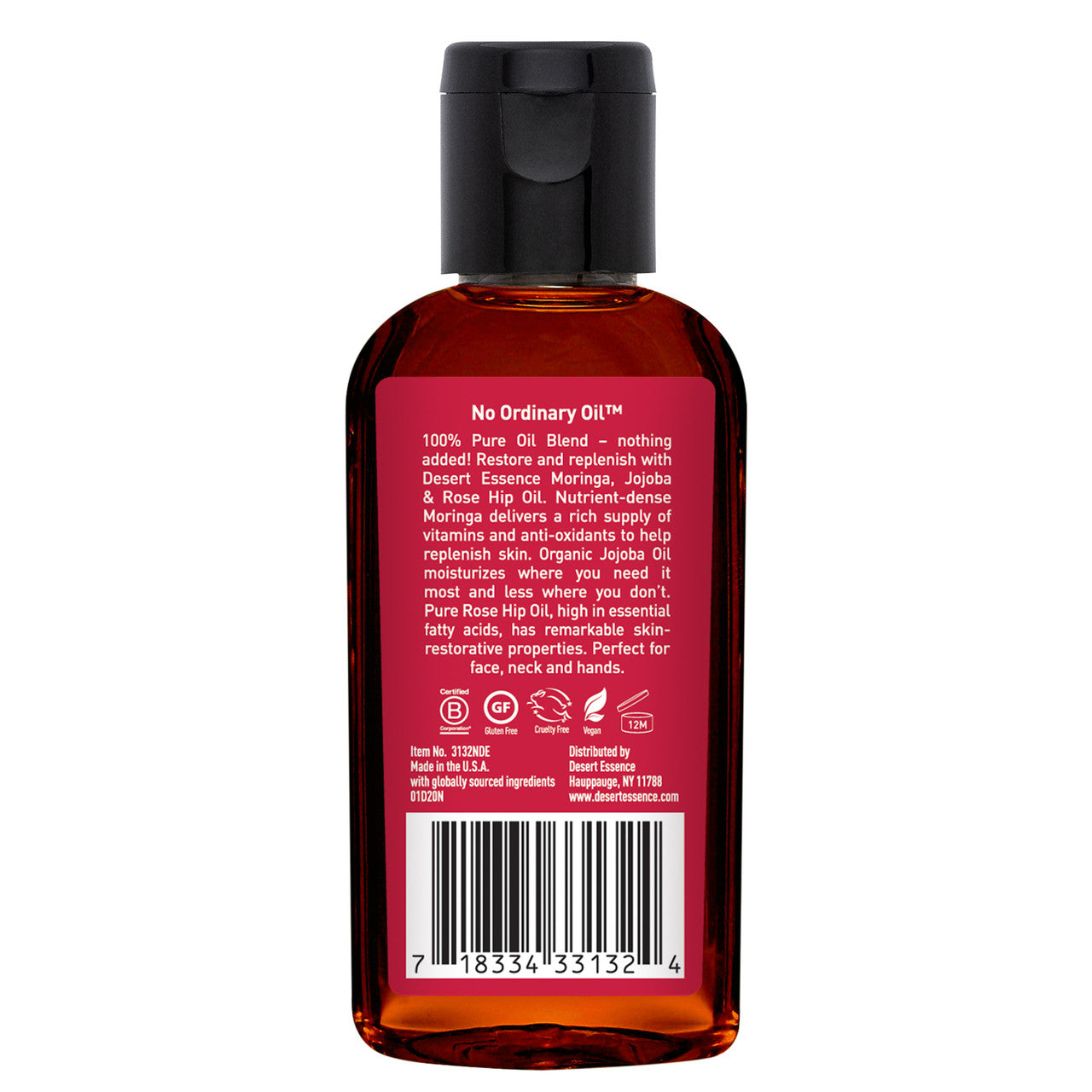 Desert Essence Jojoba Moringa Rose Hip Oil (1x2 OZ)-2