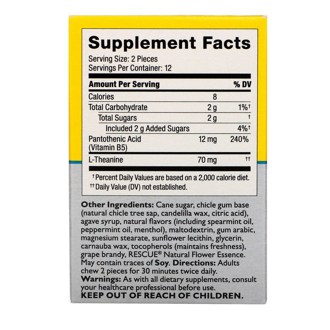 RESCUE PLS STRSS MNT GUM ( 10 X 25 CT   )-1