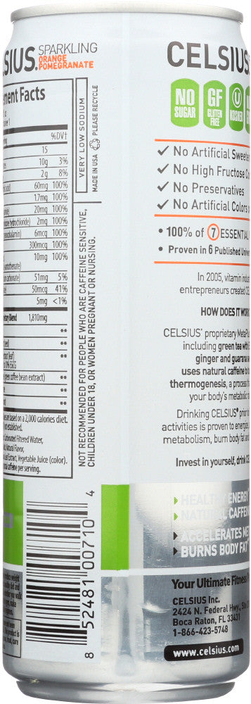 CELS SPRKLNG ORGN POMGRN ( 12 X 12 OZ   )-2