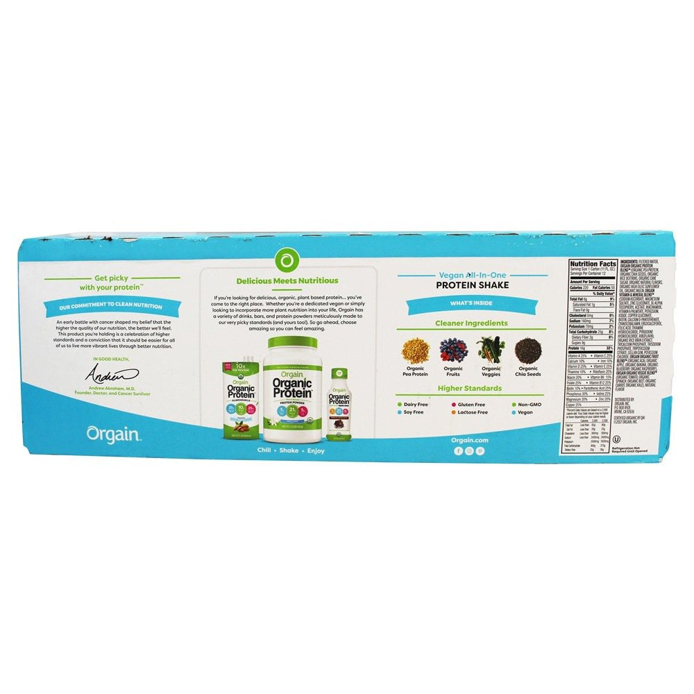 Orgain Sweet Vanilla Bean, Vegan (12X11 OZ)-2