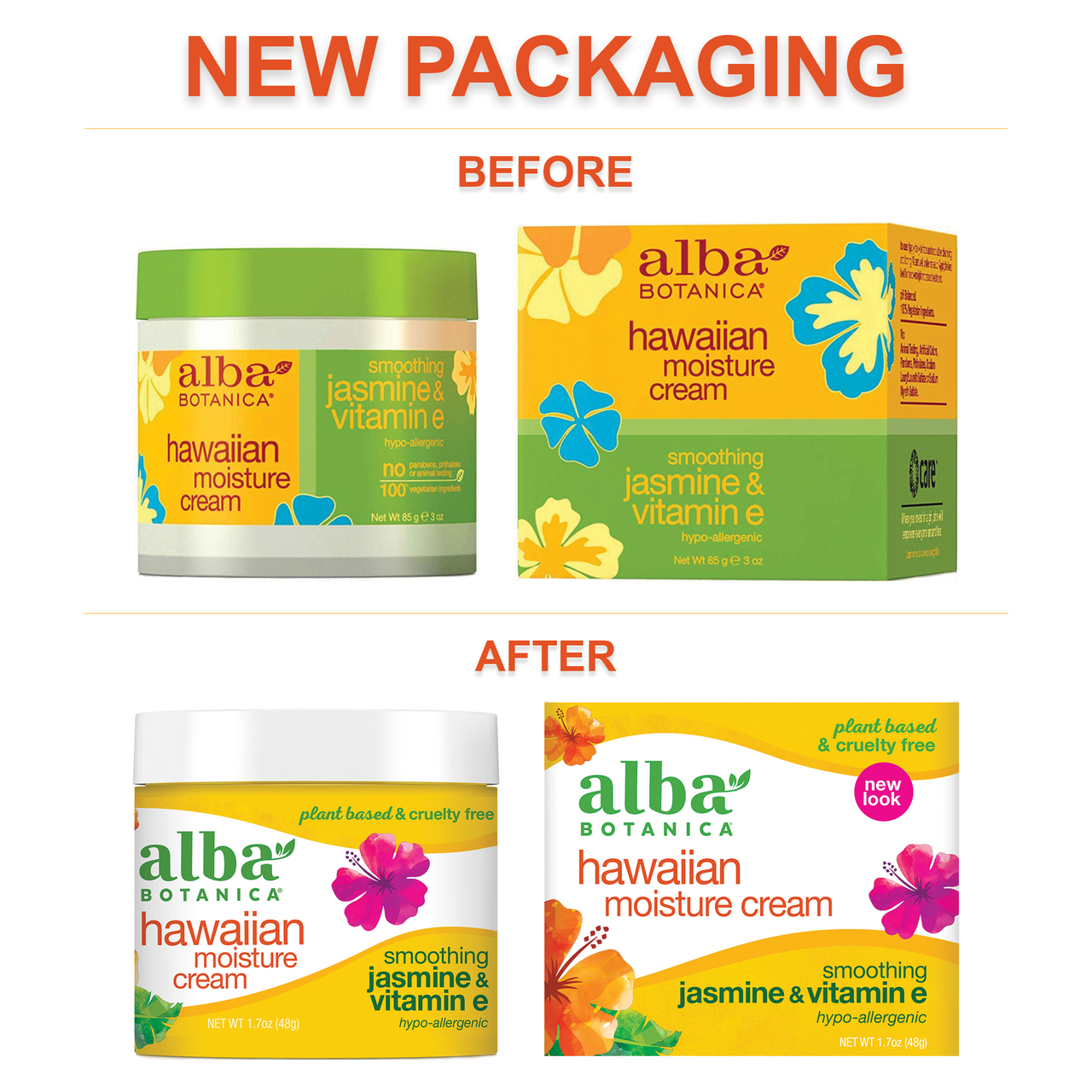 Alba Botanica Jasmine & Vitamin E Moisturizer Cream (1x3 Oz)-1