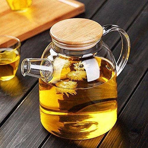 Thermo Glass Teapot 54 Fl Oz | High temperature and shock resistant-8
