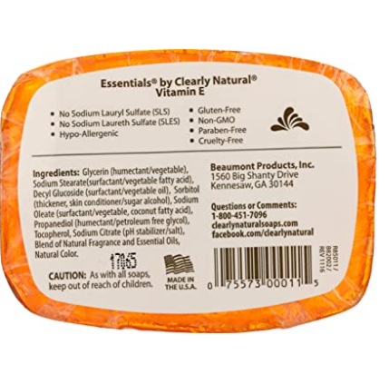 Clearly Naturals Vitamin E Soap (1x4 Oz)-1