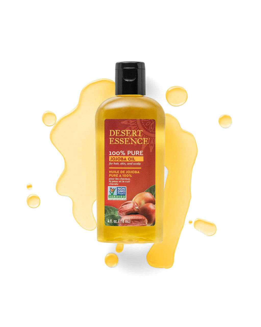 Desert Essence Jojoba Oil 100% Pure (1x4 Oz)-1