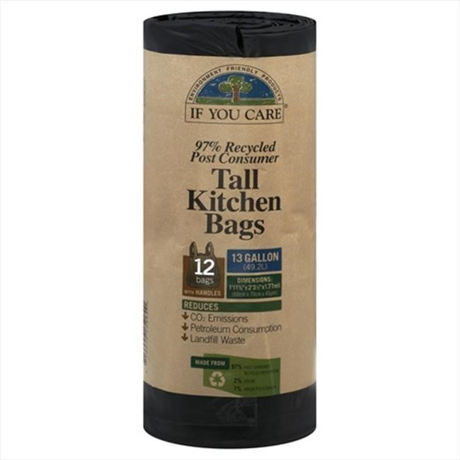 If You Care Tall Kitchen Bags With Handles (12x12 CT)-1