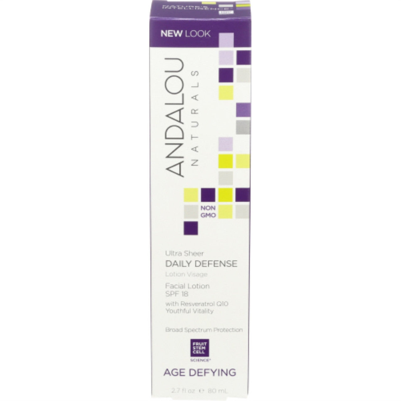 Andalou Naturals Daily Defense Facial Lotion w/ SPF 18 (1x2.7 Oz)-0