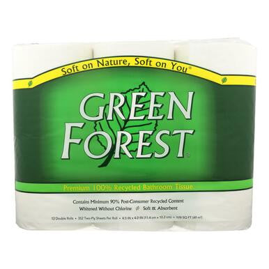 Green Forest Double Roll Bath Tissue 2ply (4x12 PK)-0