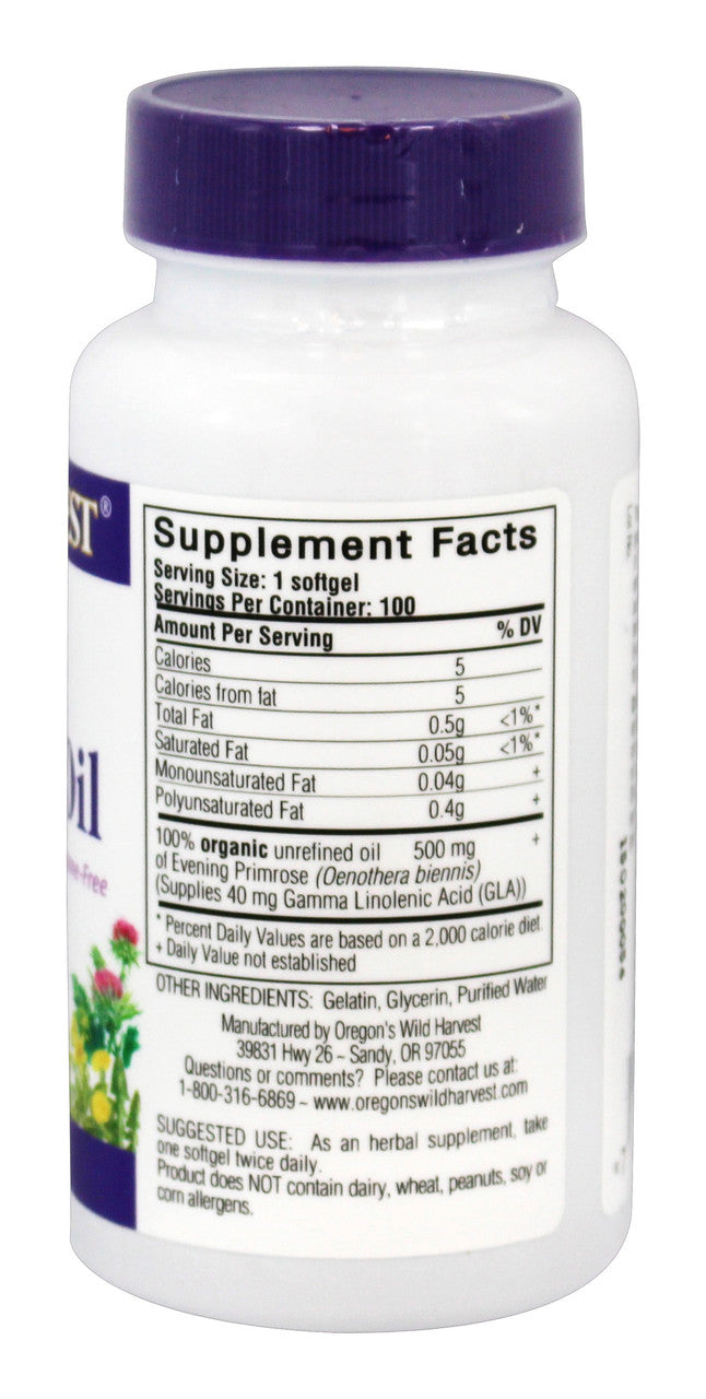 Oregon's Wild Harvest Evening Primrose Oil (1x100VCAP)-1