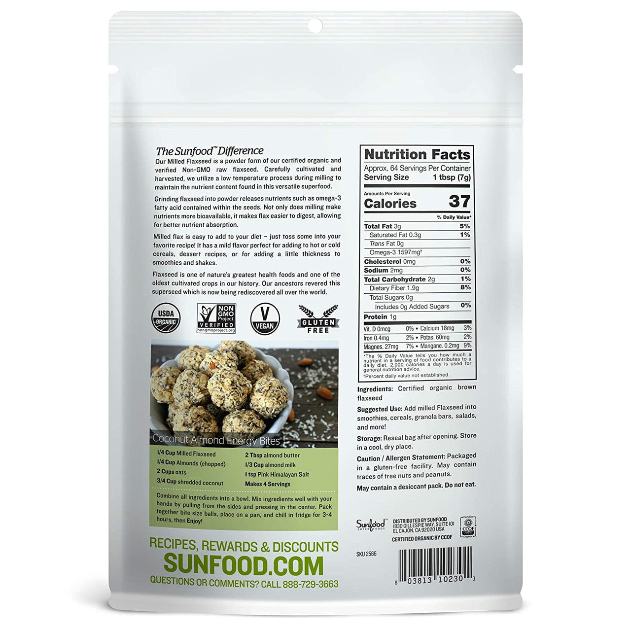 OG1 SUNFD MLLD FLAX SEED (1x16.00)-1