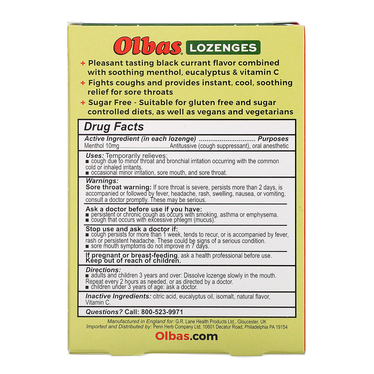 Olbas Lozenge Black Current (1x24 LOz)-1