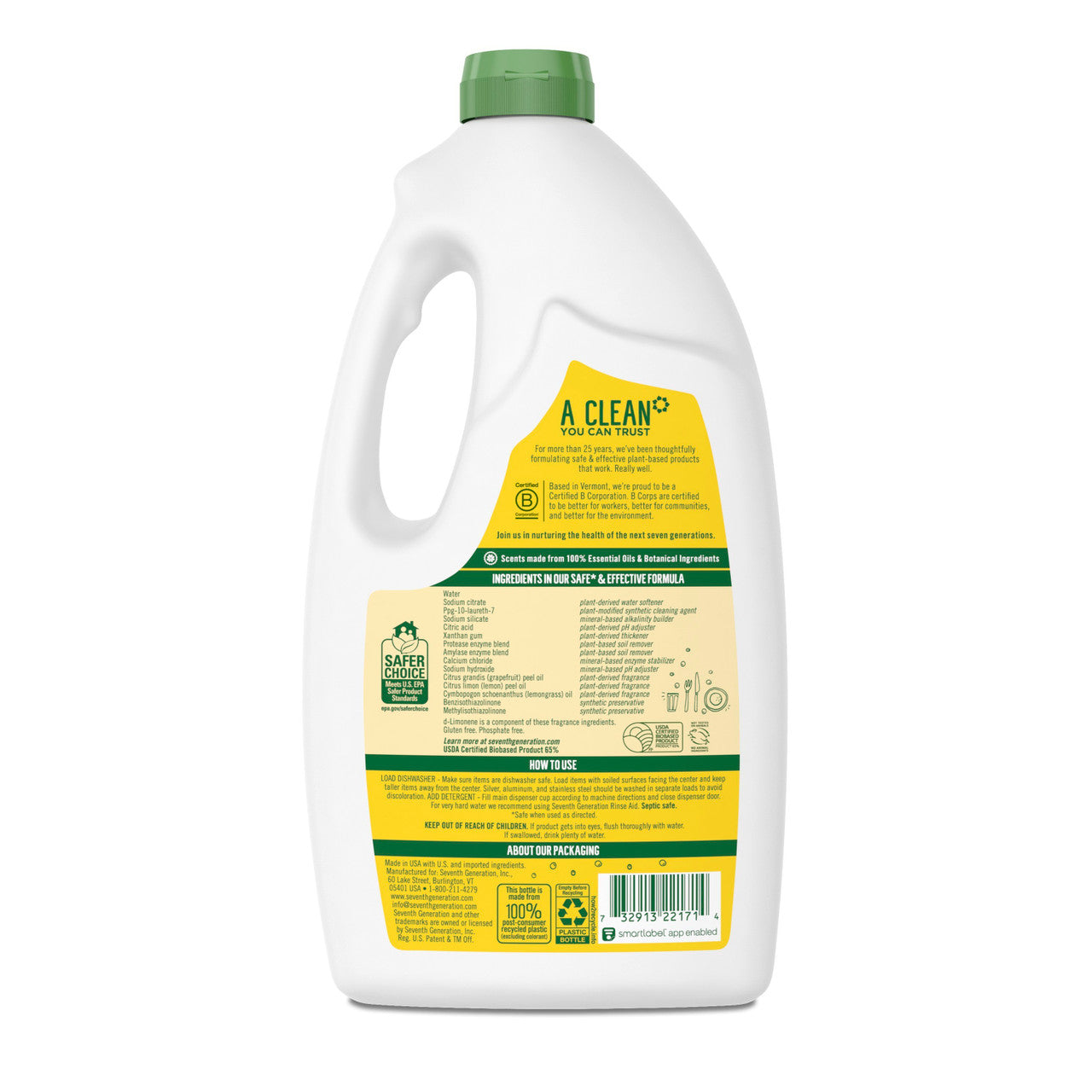 Seventh Generation Lemon Scented Automatic Dishwasher Gel (6x42 Oz)-5