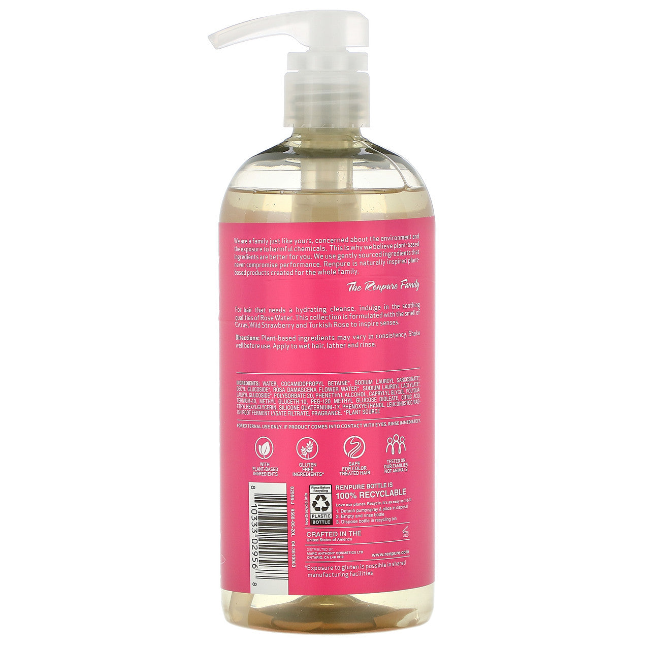 RENP ROSE WATER SHAMPOO ( 1 X 24 OZ   )-1