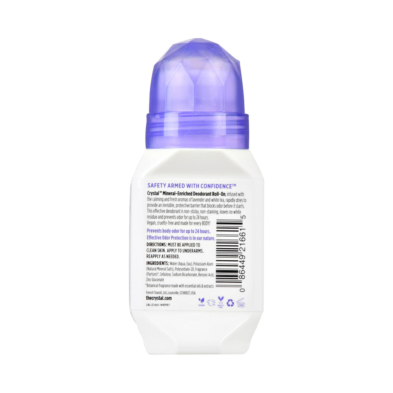 Crystal Essence Mineral Lavender Deodorant Roll-On (1x2.25 Oz)-1
