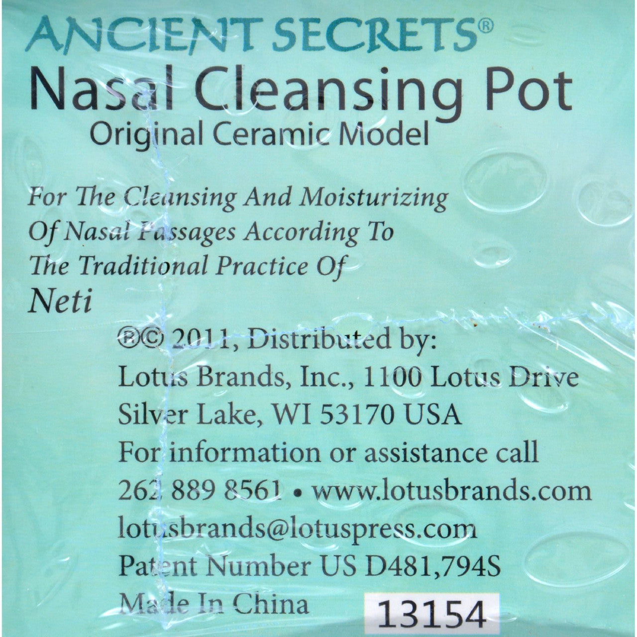 Ancient Secrets Nasal Cleansing Pot (1xPOT)-1