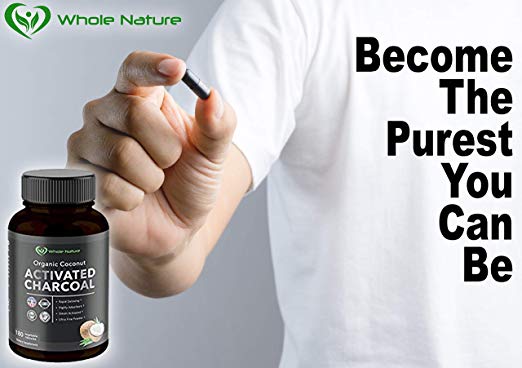 Whole Nature Organic Coconut Activated Charcoal Capsules,-7