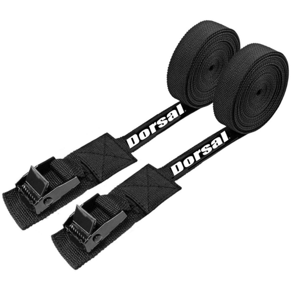 Dorsal Tie Down Straps for Roof Rack Pads Crossbars - Pack of 2 holds Surfboards Kayaks Canoes Paddleboards-4