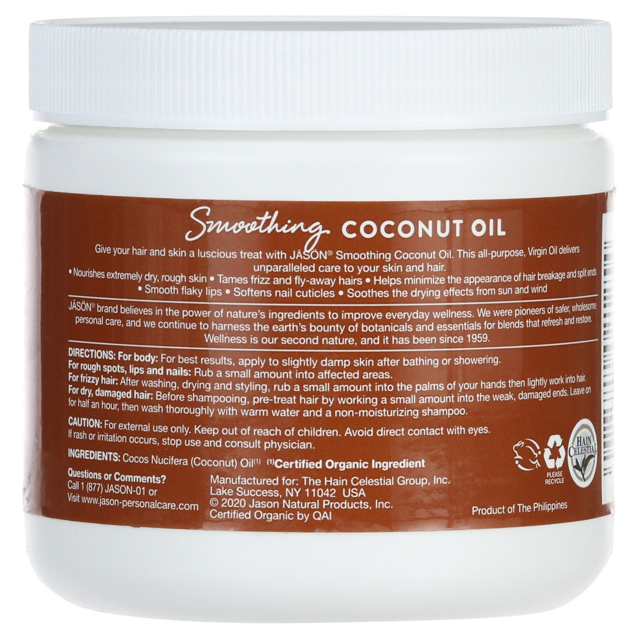 Jason Natural Smoothing Coconut Oil (1x15 OZ)-6