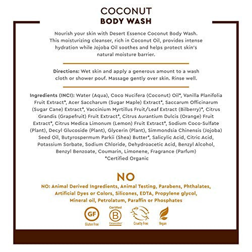 Desert Essence Coconut Body Wash (1x8 Oz)-2