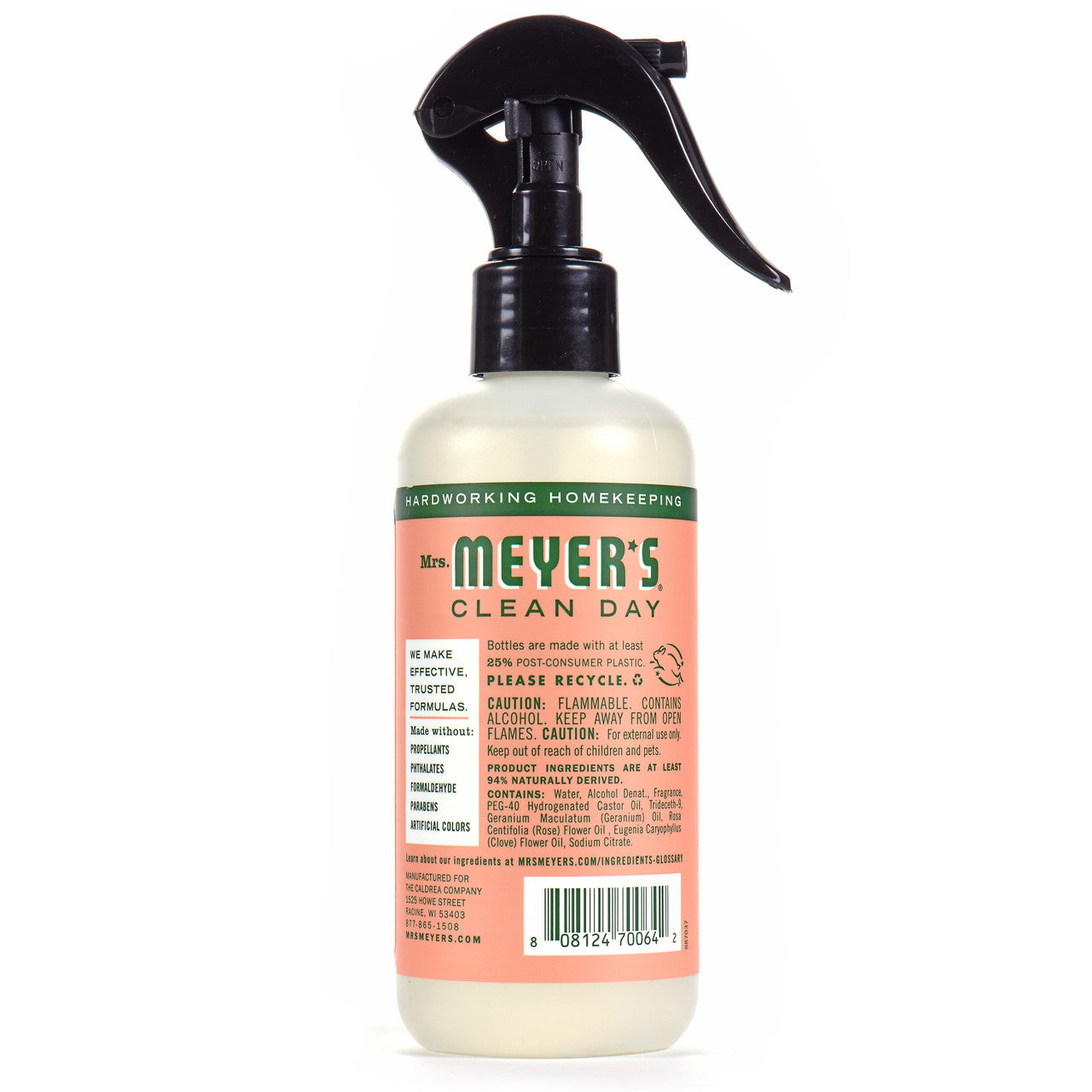Mrs. Meyer's Clean Day Room Freshener Spray Geranium (6x8 OZ)-2